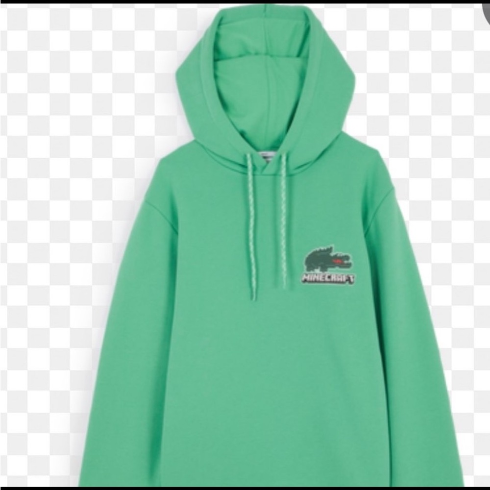 Lacoste Mint Green Hoodie with Logo